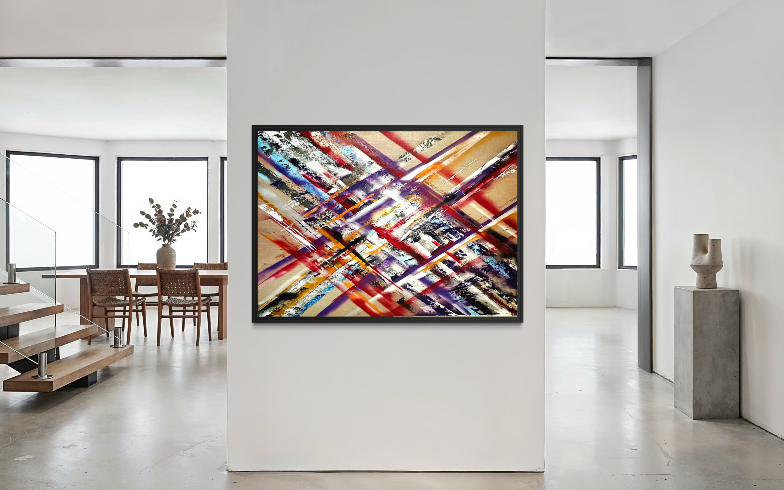 Lines - Mixed Media Werk mit Linien von Anke Starke