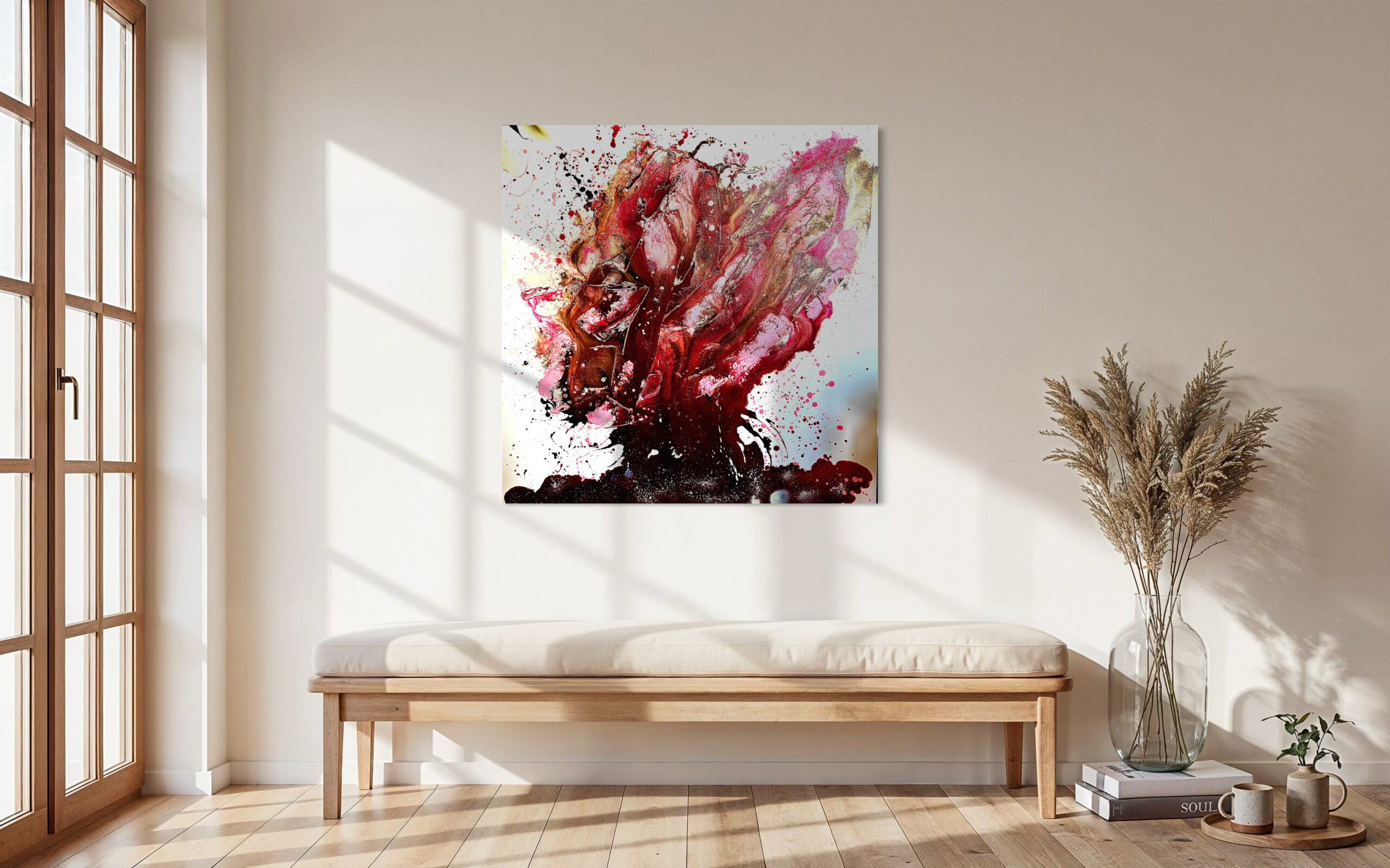 Colour Burst - Mixed Media Farbexplosion von Anke Starke
